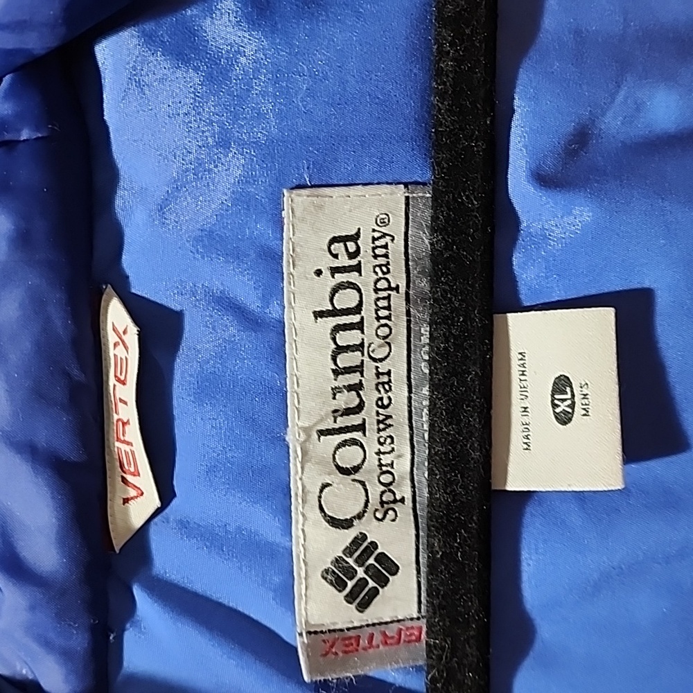 Columbia Vertex Blue Full Zip Breathable Waterproof Jacket View 5